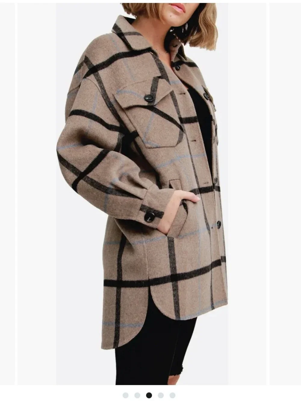 Belle & Bloom Rivers Edge Wool Blend Shirt Jacket - Picture 4 of 9
